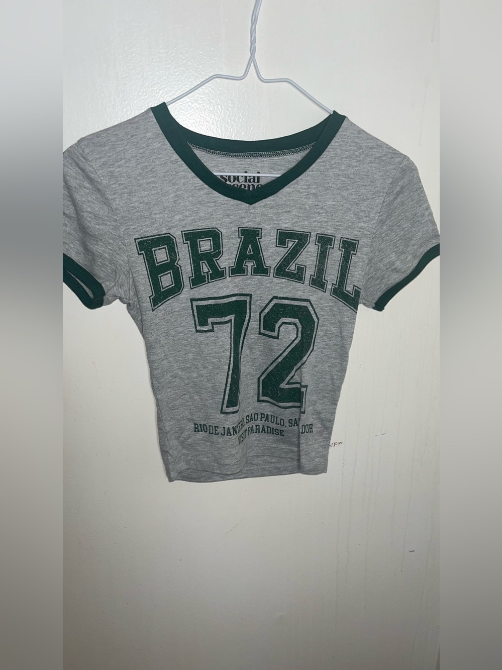 Brazil juniors baby tee xs